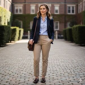 Talbots Womens Blazer 100% Linen Black Buttons Size 6 Old Money Preppy Corpcore